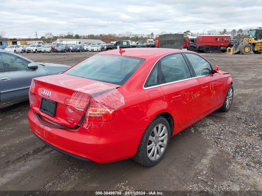 2013 AUDI A4 2.0T PREMIUM - WAUDFAFLXDN024173