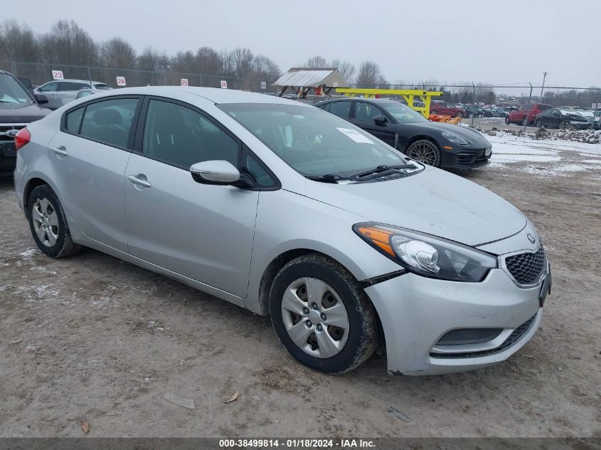 2015 KIA FORTE LX - KNAFX4A60F5427980
