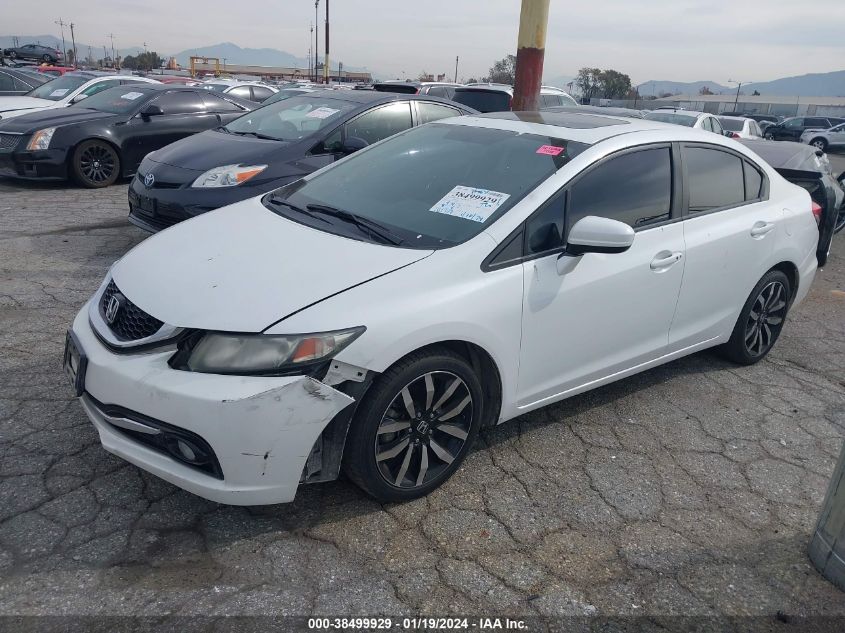 2015 HONDA CIVIC EXL - 19XFB2F92FE222187