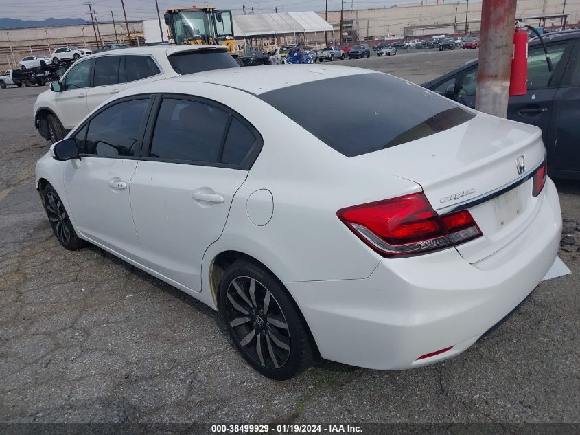 2015 HONDA CIVIC EXL - 19XFB2F92FE222187