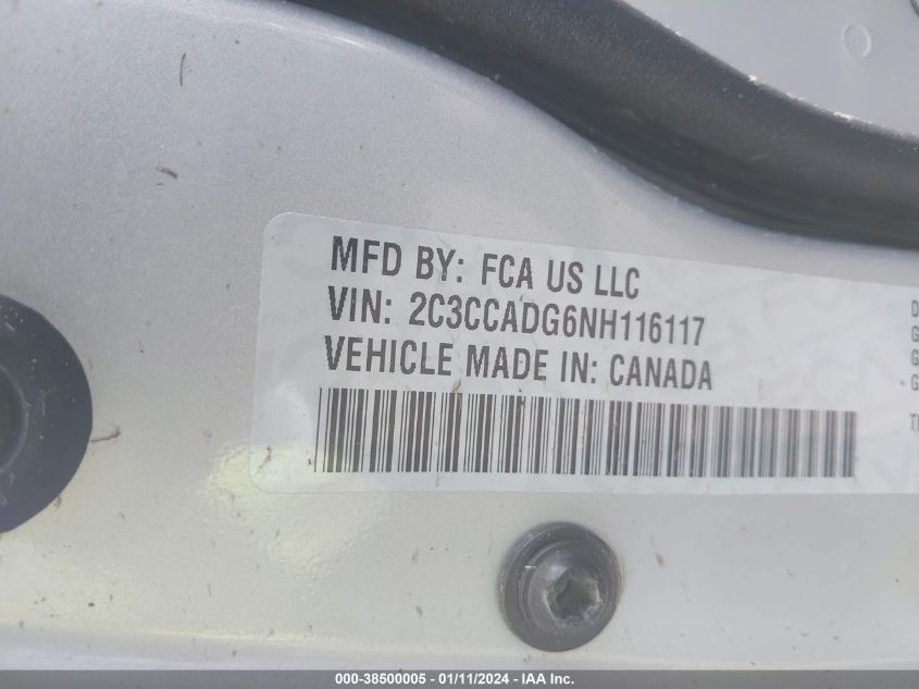 2022 CHRYSLER 300 TOURING L - 2C3CCADG6NH116117