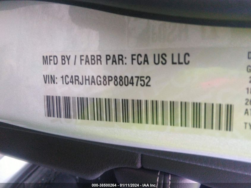 2023 JEEP GRAND CHEROKEE LAREDO/ALTITUDE - 1C4RJHAG8P8804752