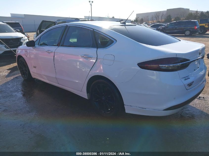 2017 FORD FUSION ENERGI SE LUXURY - 3FA6P0PU6HR110809