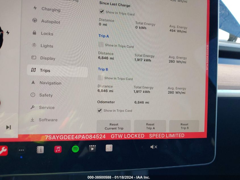 2023 TESLA MODEL Y AWD/LONG RANGE DUAL MOTOR ALL-WHEEL DRIVE - 7SAYGDEE4PA084524