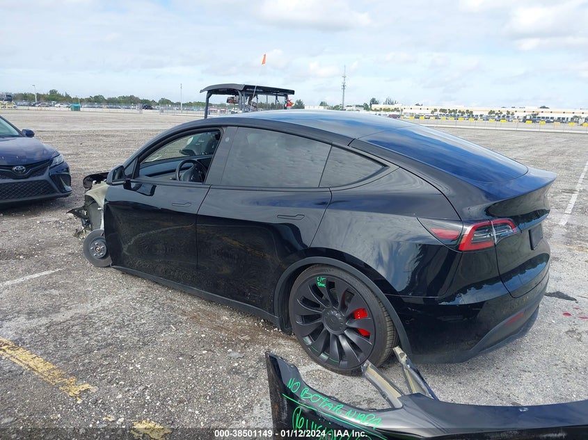VIN 7SAYGDEF9NF463785 2022 TESLA MODEL Y PERFORMANCE DUAL MOTOR ALL-WHEEL DRIVE