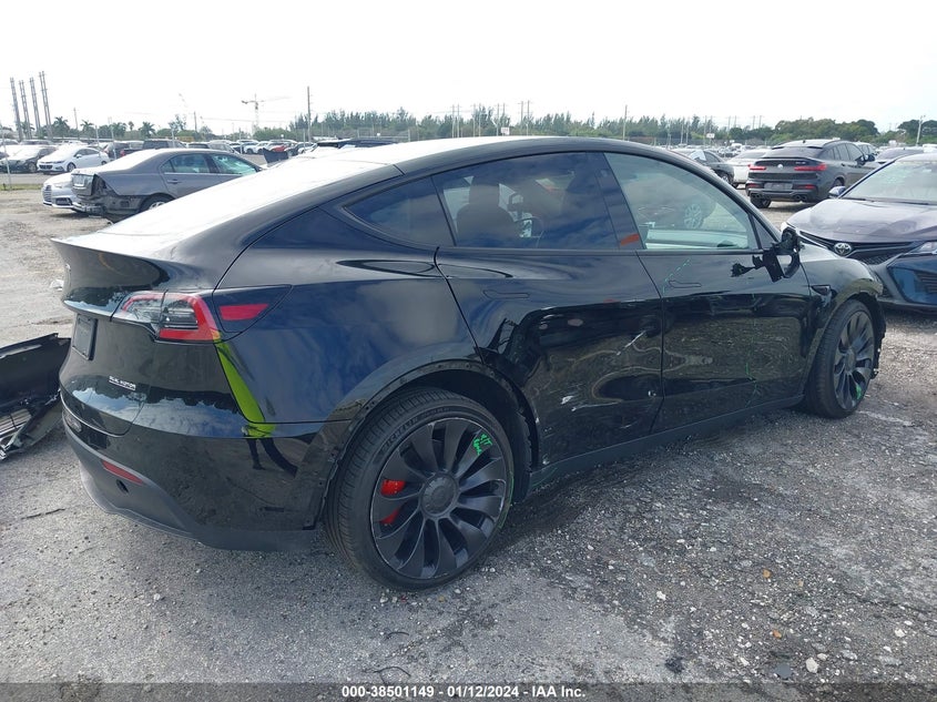 VIN 7SAYGDEF9NF463785 2022 TESLA MODEL Y PERFORMANCE DUAL MOTOR ALL-WHEEL DRIVE
