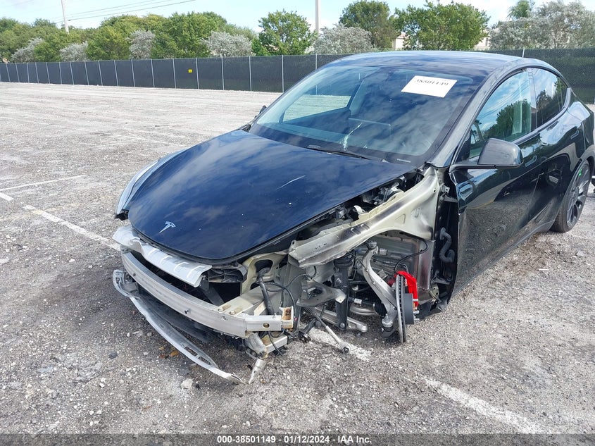VIN 7SAYGDEF9NF463785 2022 TESLA MODEL Y PERFORMANCE DUAL MOTOR ALL-WHEEL DRIVE