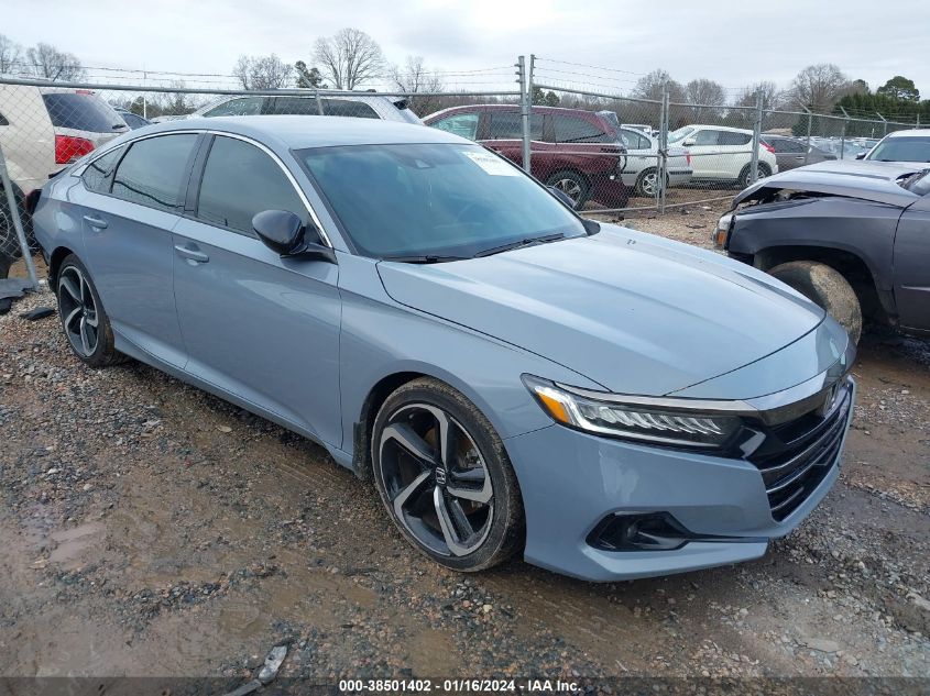 2021 HONDA ACCORD SPORT - 1HGCV1F31MA039008