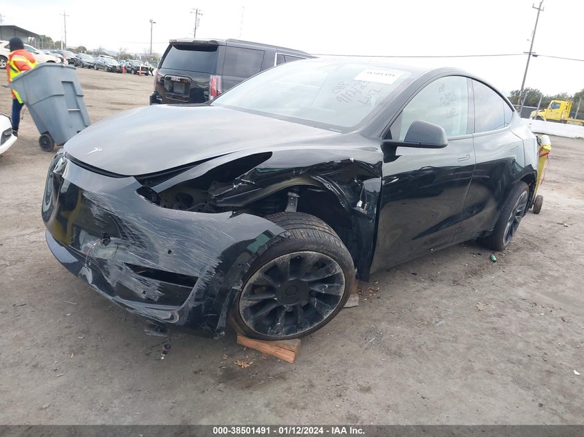 VIN 5YJYGDEE2MF274625 2021 TESLA MODEL Y LONG RANGE DUAL MOTOR ALL-WHEEL DRIVE