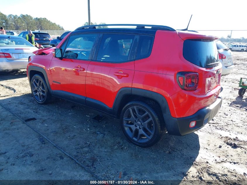 2020 JEEP RENEGADE HIGH ALTITUDE FWD - ZACNJAB13LPL15787