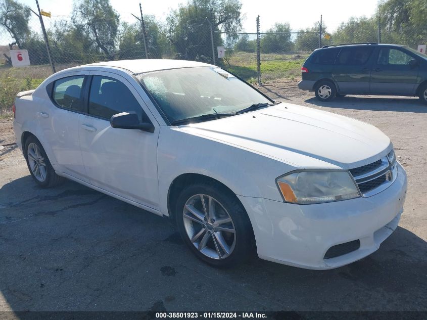 2013 DODGE AVENGER SE - 1C3CDZAG9DN700923