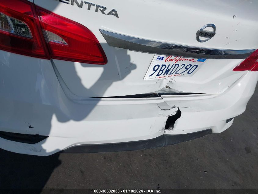 2019 NISSAN SENTRA SV - 3N1AB7AP5KY289147