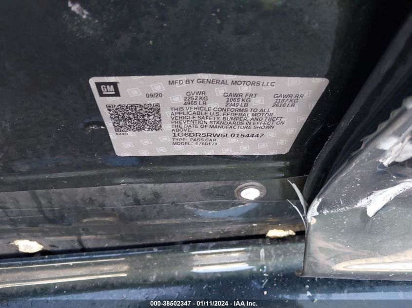2020 CADILLAC CT5 V-SERIES - 1G6DR5RW5L0154447