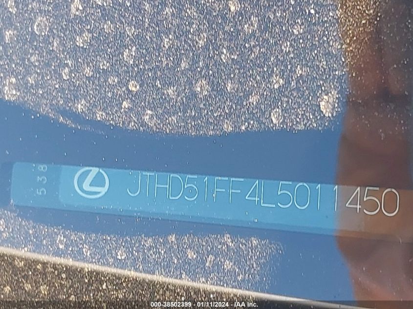 2020 LEXUS LS 500 JTHD51FF4L5011450