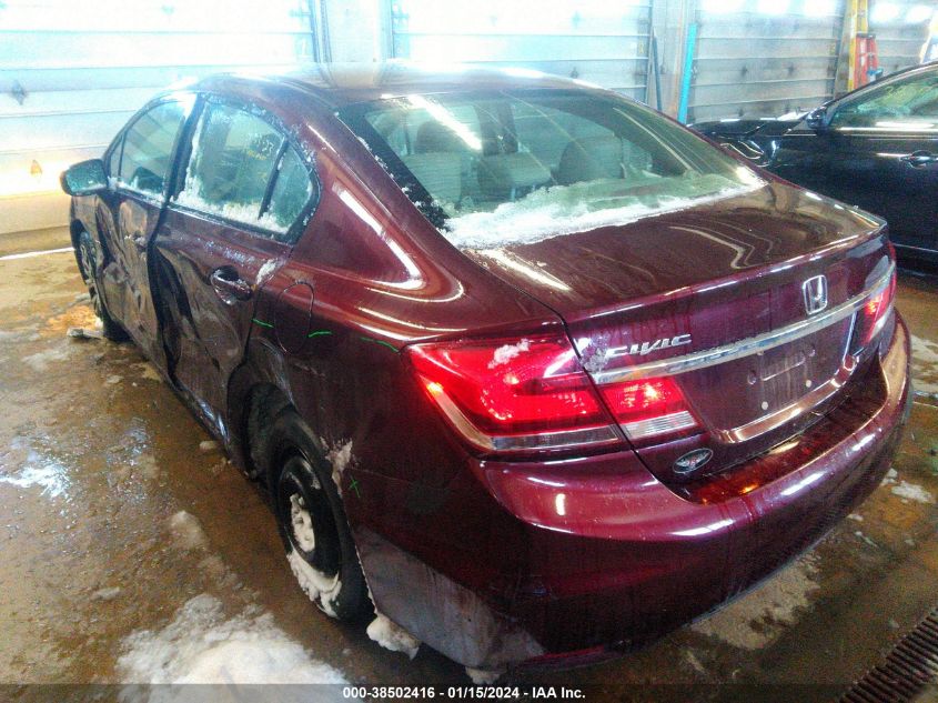 2015 HONDA CIVIC EXL - 19XFB2F98FE105469