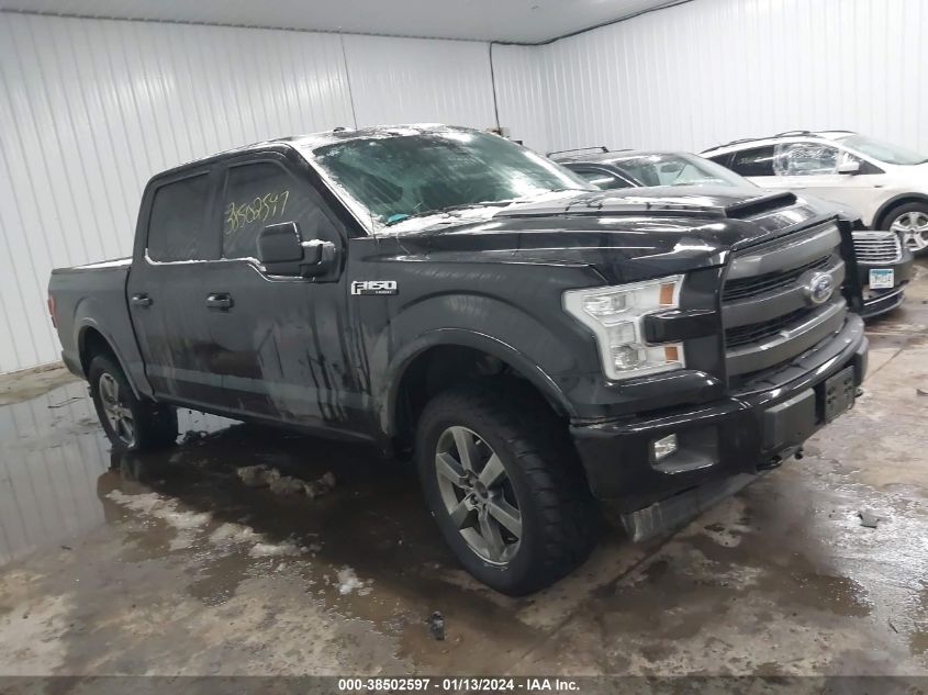 2017 FORD F-150 LARIAT - 1FTEW1EF4HFB27043