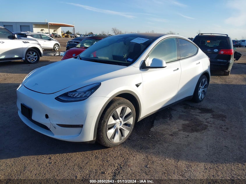 VIN 7SAYGAEE3NF576735 2022 TESLA MODEL Y LONG RANGE DUAL MOTOR ALL-WHEEL DRIVE