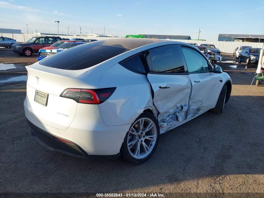 VIN 7SAYGAEE3NF576735 2022 TESLA MODEL Y LONG RANGE DUAL MOTOR ALL-WHEEL DRIVE