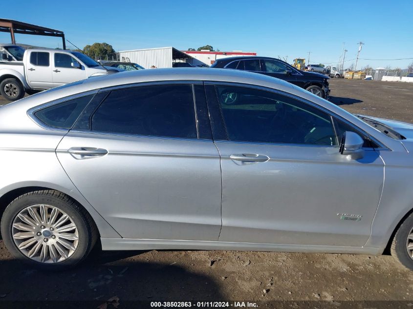 2014 FORD FUSION ENERGI SE LUXURY - 3FA6P0PU0ER187171