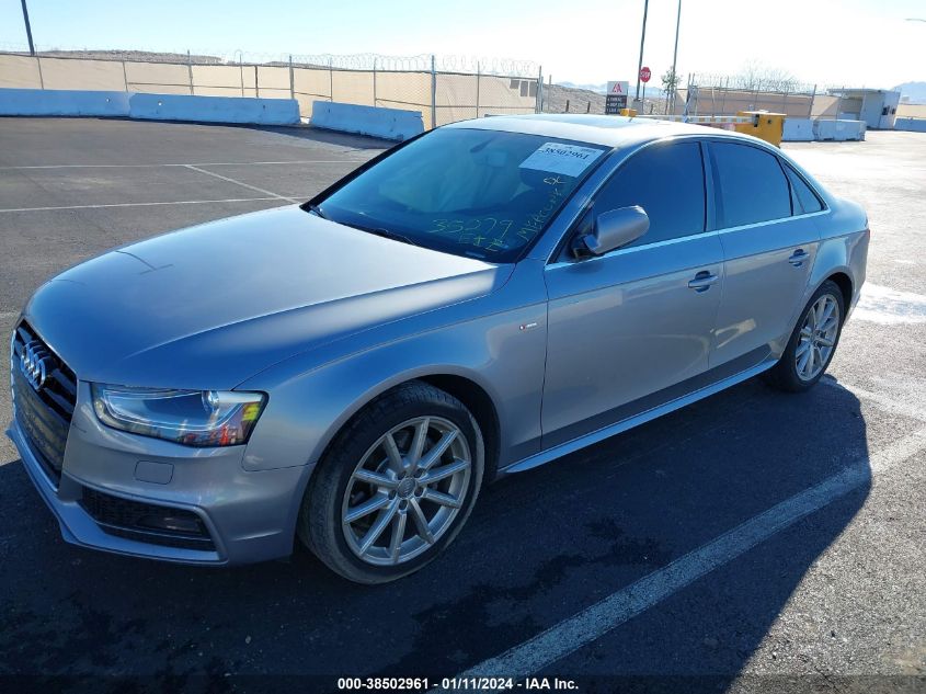 2016 AUDI A4 PREMIUM S-LINE - WAUAFAFL4GN007487