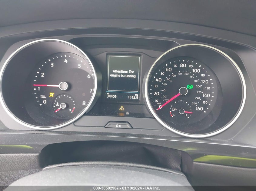 VIN 3VV0B7AX9JM021749 2018 VOLKSWAGEN TIGUAN S