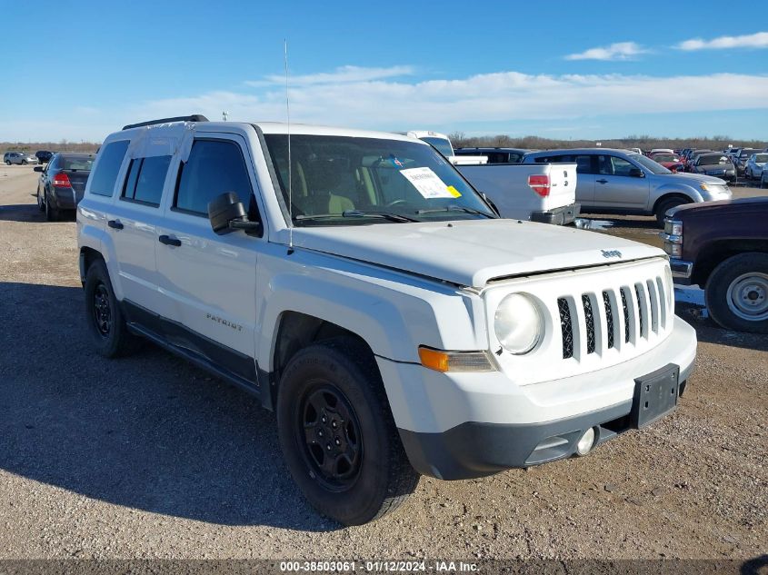 2014 JEEP PATRIOT SPORT - 1C4NJPBBXED726507