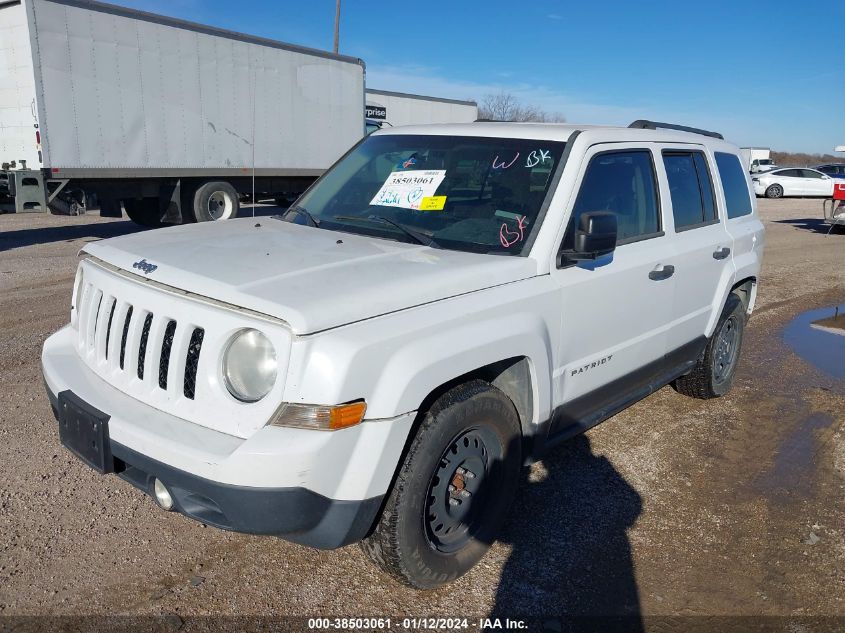 2014 JEEP PATRIOT SPORT - 1C4NJPBBXED726507