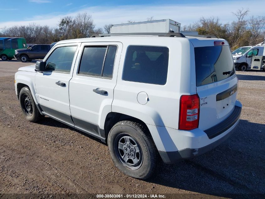 2014 JEEP PATRIOT SPORT - 1C4NJPBBXED726507