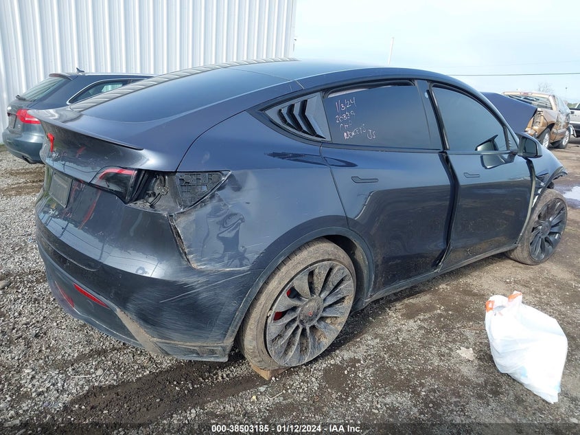 VIN 7SAYGDEF3NF547827 2022 TESLA MODEL Y PERFORMANCE DUAL MOTOR ALL-WHEEL DRIVE