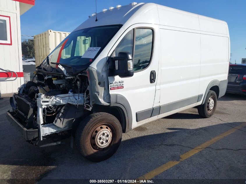 2018 RAM PROMASTER 2500 HIGH ROOF 136 WB 3C6TRVCG0JE102620