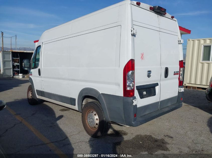 2018 RAM PROMASTER 2500 HIGH ROOF 136 WB 3C6TRVCG0JE102620