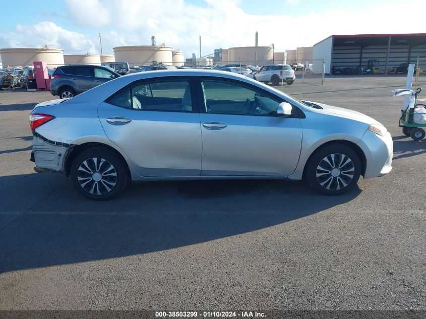 2015 TOYOTA COROLLA L/LE/LE PLUS/LE PREMIUM/S/S PLUS/S PREMIUM - 5YFBURHEXFP196898