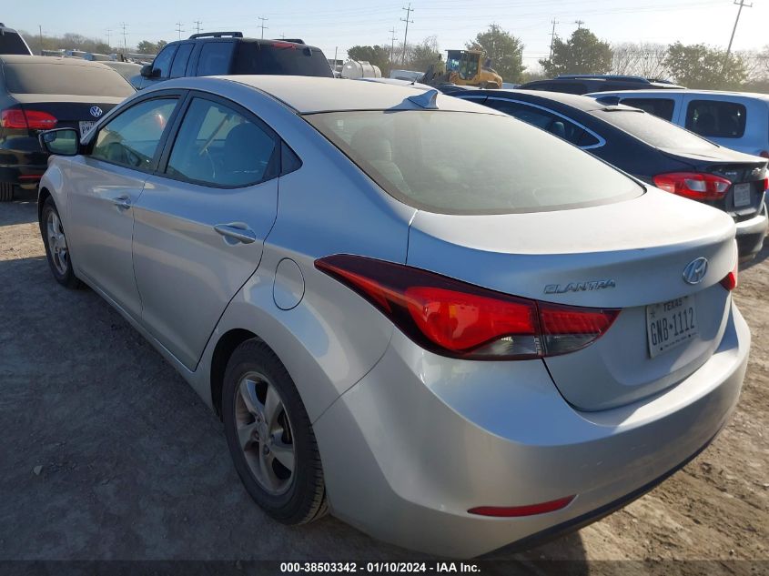 2015 HYUNDAI ELANTRA SE - 5NPDH4AE1FH558916