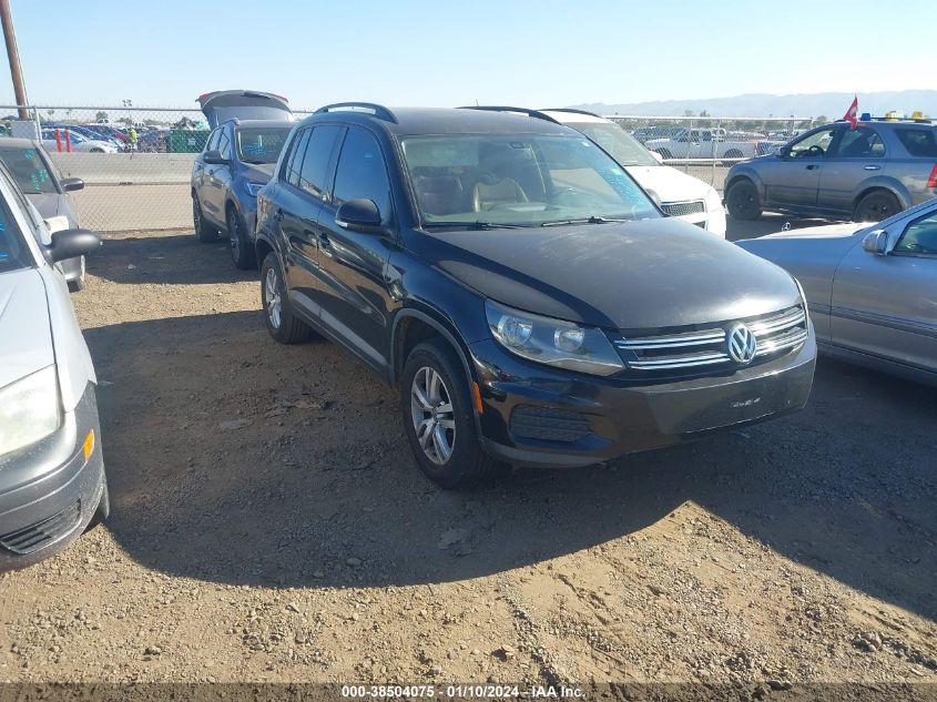 2016 VOLKSWAGEN TIGUAN S - WVGAV7AX9GW531016