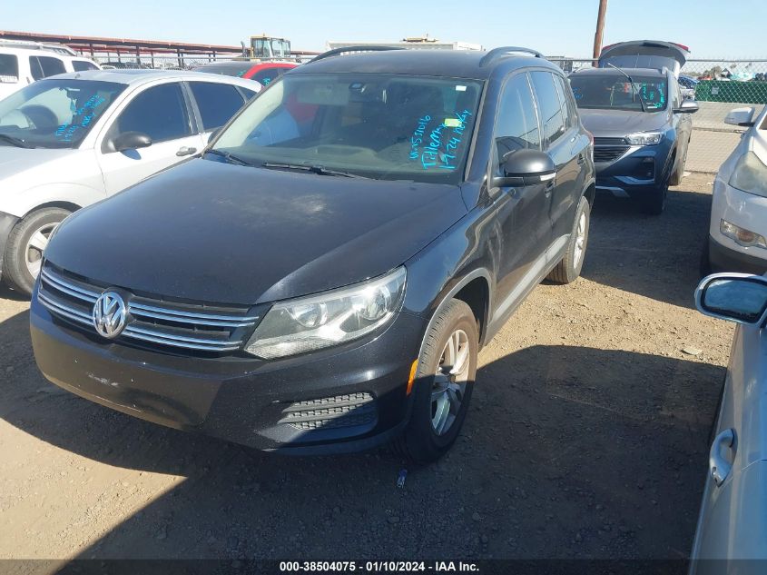 2016 VOLKSWAGEN TIGUAN S - WVGAV7AX9GW531016