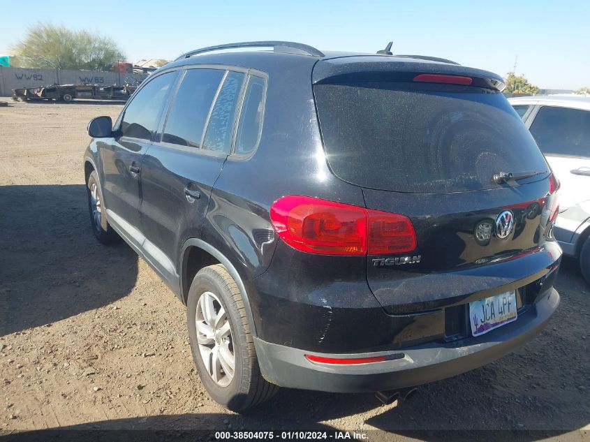 2016 VOLKSWAGEN TIGUAN S - WVGAV7AX9GW531016