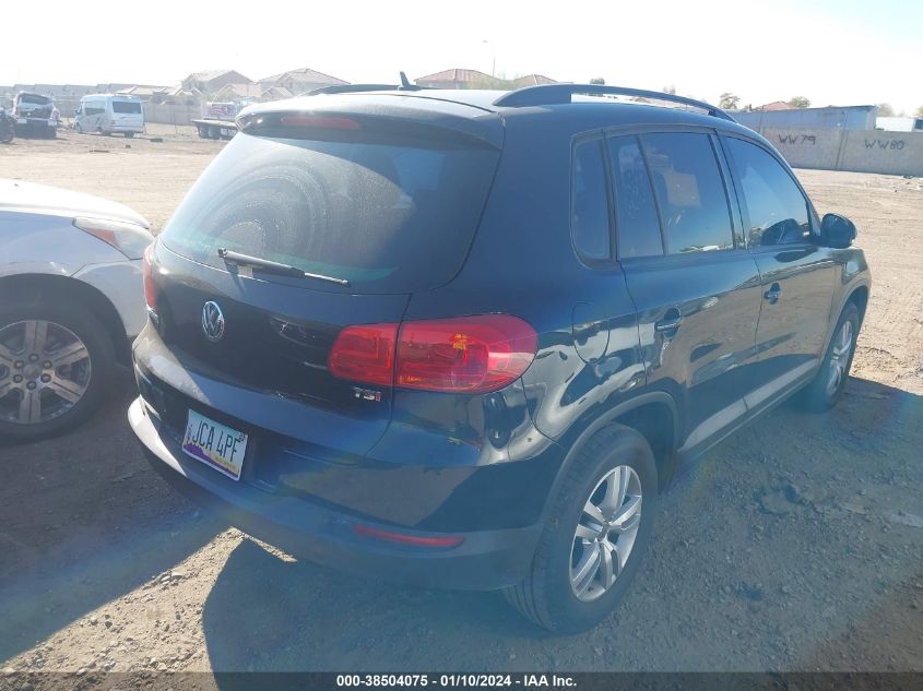 2016 VOLKSWAGEN TIGUAN S - WVGAV7AX9GW531016