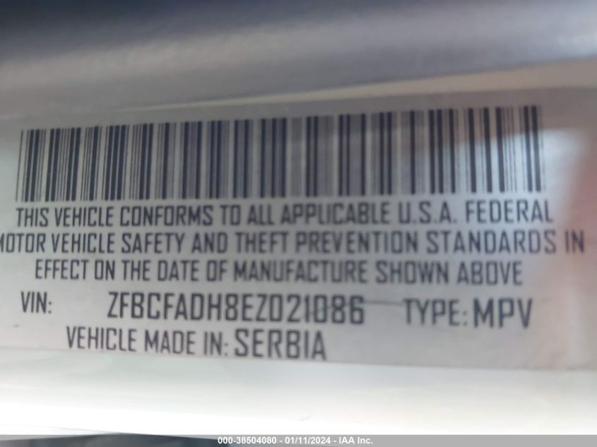 2014 FIAT 500L TREKKING - ZFBCFADH8EZ021086