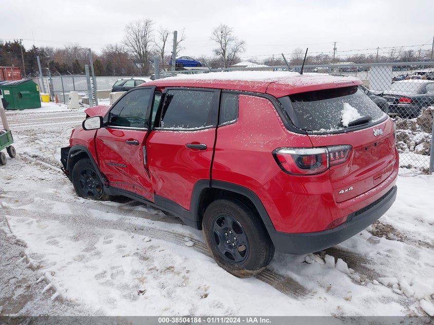 VIN 3C4NJDAB4KT621399 2019 JEEP COMPASS SPORT