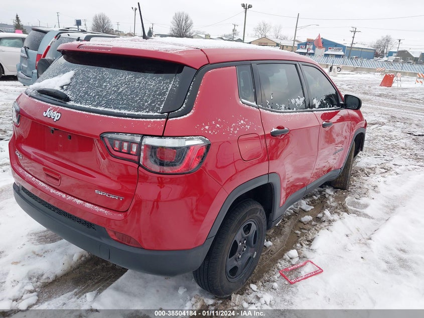 VIN 3C4NJDAB4KT621399 2019 JEEP COMPASS SPORT