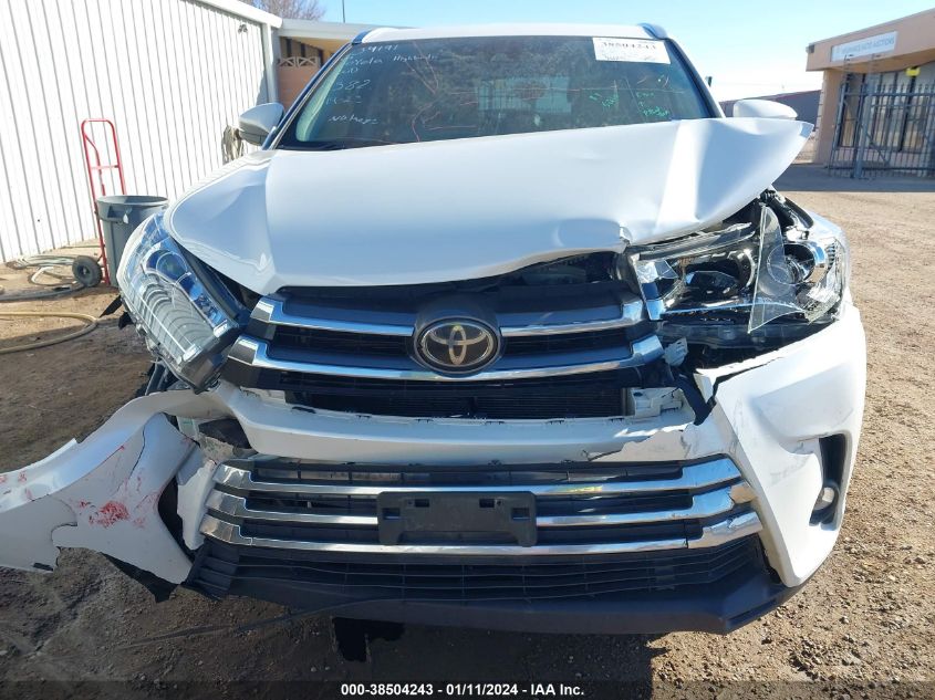 2019 TOYOTA HIGHLANDER LIMITED - 5TDYZRFHXKS320582