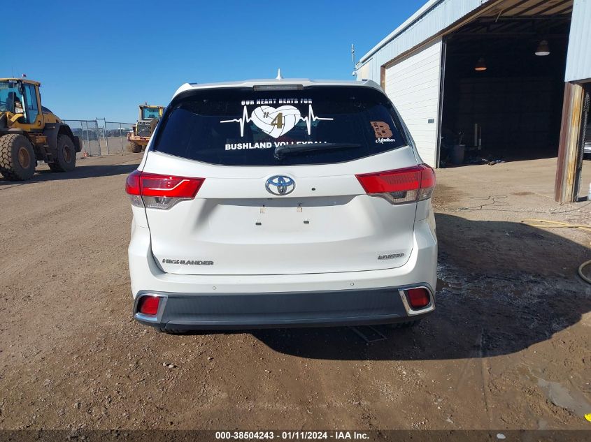 2019 TOYOTA HIGHLANDER LIMITED - 5TDYZRFHXKS320582