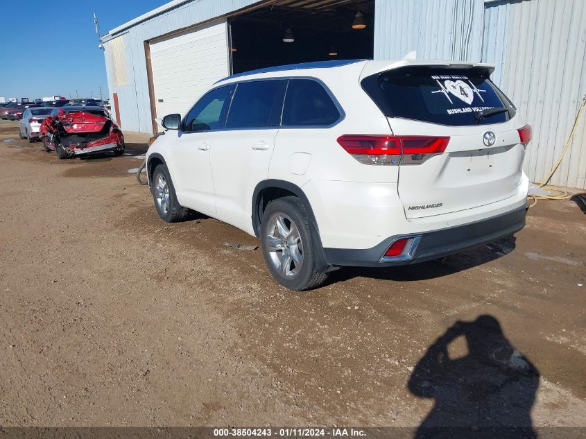 2019 TOYOTA HIGHLANDER LIMITED - 5TDYZRFHXKS320582