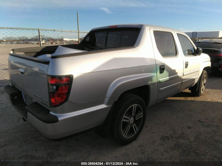 2013 HONDA RIDGELINE SPORT - 5FPYK1F79DB002030