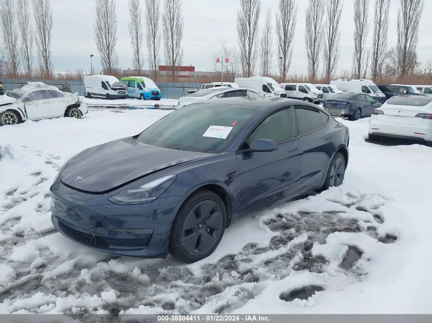 2023 TESLA MODEL 3 REAR-WHEEL DRIVE - 5YJ3E1EA1PF551992