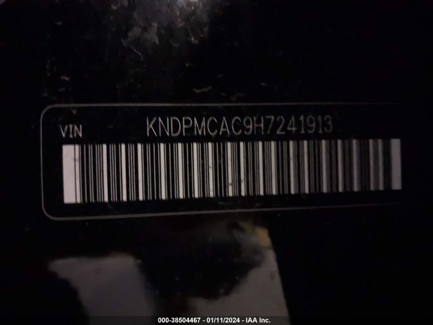 2017 KIA SPORTAGE LX - KNDPMCAC9H7241913
