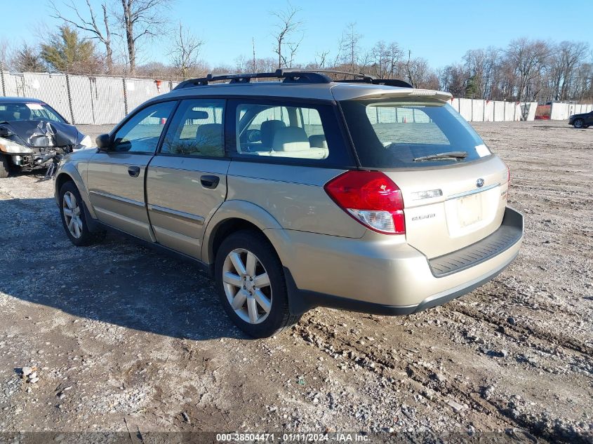 4S4BP61C997328002 | 2009 SUBARU OUTBACK