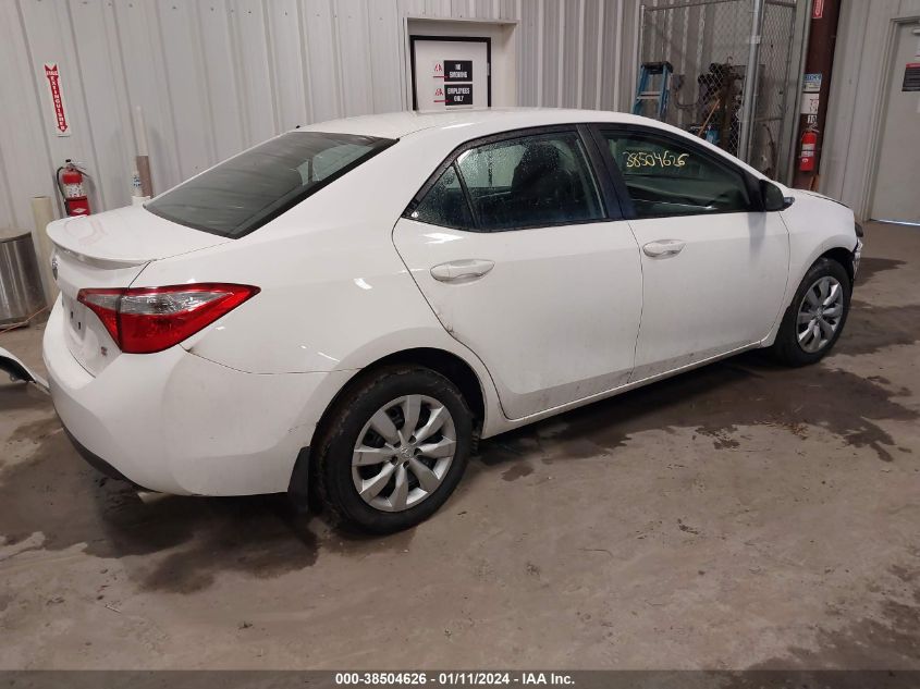 2014 TOYOTA COROLLA L/LE/LE PLUS/LE PREMIUM/S/S PLUS/S PREMIUM - 2T1BURHE3EC033301