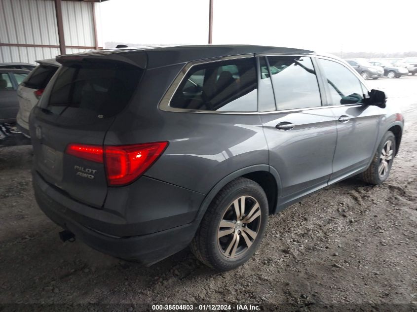 2017 HONDA PILOT EXL - 5FNYF6H55HB046120
