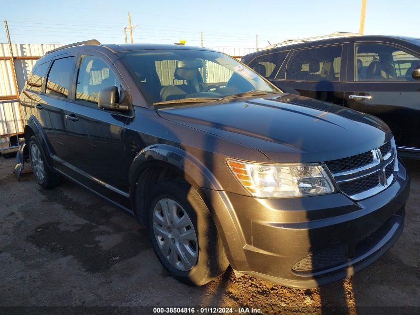 Lot #2541533024 2017 DODGE JOURNEY SE salvage car